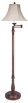 Cal Lighting 62" Rust Finish Swing Arm Floor Lamp. Fixed Price $263.00.