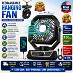 Portable Fan Rechargeable, 20000MAH Battery Powered With Led Lantern,. Fixed Price $33.98.