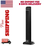 Vornado 4T Oscillating Tower Fan With Remote Control, 40" Tall Black Summer Sale. Fixed Price $65.16.