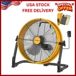 12" Operated Floor Fan For Dewalt 20V Max Battery, Portable With Ac. Fixed Price $111.99.