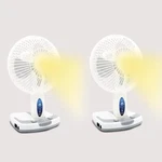 (2 Set)technical Pro Adventure Series Rechargeable Desk/wall Fan Work Lamp. Fixed Price $68.99.