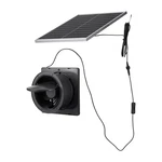 Solar Powered Fan, 25W Panel With 220 Cfm Airflow, Adjustable Angle,. Fixed Price $62.79.