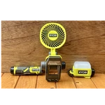 Ryobi Usb Lithium Trio FVF51 FAN,FVL59 Area LIGHT&FVL51 Flashlight Tools Only. Fixed Price $69.99.
