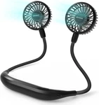 Amacool 2600MAH Portable Neck Fan, Wearable Hands-free Battery Operated With Ult. Fixed Price $35.99.