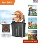 Ultimate 9L Misting Fan Battery Operated With Remote Control & Lightweight. Fixed Price $154.35.