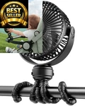 Gaiatop Mini Portable Stroller Fan, Battery 5.5 X 2.5 6.2 Inches, Black. Fixed Price $29.44.