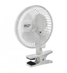 Comfort Zone Portable Clip Fan With Fully Adjustable Tilt, 6", White. Fixed Price $25.04.