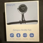 Akejrym Octopus Stroller Fan Portable Flexible Tripod Black A223 Rechargeable. Fixed Price $12.99.