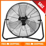 Sale Utilitech 20-IN High Velocity Floor Fan Indoor Black 3-SPEED. Fixed Price $51.91.