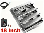 Shutter Shop Exhaust Fan 18"GREENHOUSE Garage Attic Wall Mount With Speed Contro. Fixed Price $132.99.