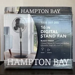 New Hampton Bay 16 In. 3 Speed Digital Oscillating Standing Fan With Adjustable.. Fixed Price $36.95.