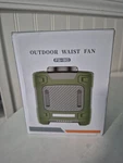 Outdoor Waist Fan/louisware/ Rechargeable Clip Fan/gray/new. Fixed Price $39.99.