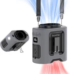Socool Portable Waist Fan Clip Belt 360 Rotation 14500MAH, Gray. Fixed Price $50.19.