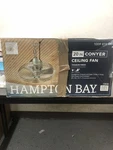 Hampton Bay SFZ-500-1 Conyer 20 In. Indoor/wet Outdoor 3-SPEED Fan Silver With. Fixed Price $181.75.