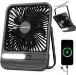 10000MAH Travel Fan, 7 Portable Desk Ultra-thin Rechargeable Camping W. Fixed Price $43.36.