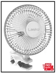 Lasko Mini Cooling Clip Fan 2-SPEEDS White Desk Table Quiet Small Office Corded. Fixed Price $20.70.