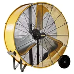 Hicfm 36 In. Yellow Industrial Drum Fan, 21100 Cfm, 2-SPEED, 4/5 Hp, Heavy Duty,. Fixed Price $431.19.