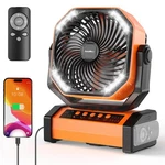 Addacc 20000MAH Rechargeable Camping Fan - Battery Operated With Light & .... Fixed Price $96.79.