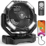 40000MAH Powered Camping Fan - 136H Max Cooling, Rechargeable Battery.... Fixed Price $224.79.