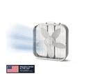 Lasko 20" Classic Box Fan With Weather-resistant Motor, 3 Speeds, 22.5" H, White. Fixed Price $22.86.
