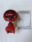 Craftsman CMCE010 V20 Portable Fan Adjustable Tilt Lightweight Red/black. Fixed Price $43.40.