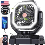 Avv 20000MAH High Speed Portable Camping Rechargeable Fan Remote Control. Fixed Price $51.85.