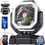 Avv 20000MAH High Speed Portable Camping Rechargeable Fan Remote Control. Fixed Price $51.94.