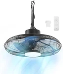 20-INCH Matte Black 3-SPEED Outdoor Gazebo Fan For Ultimate Cooling. Fixed Price $164.99.