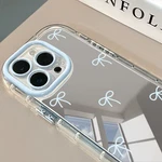 Korean Blue Pink Bow Girl Mirror Iphone 17 16 15 14 13 12 11 Xr Case. Fixed Price $7.82.