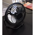 New Mainstays Black 4-INCH Usb Fan, Mini Silent 360 Adjustable Tilt Angle. Fixed Price $6.54.