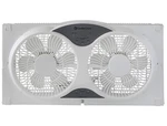 Comfort Zone Reversible Twin Window Fan With Remote. Fixed Price $74.99.