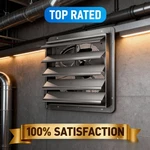 Ipower 7-24 Shutter Exhaust Fan Shop Wall Mounted Aluminum For Attic. Fixed Price $73.99.