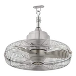 Hampton Bay Conyer 18 3-SPEED Anywhere Fan Silver W/ Convenient Hanging Hook. Fixed Price $80.89.