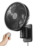 8.5-INCH Quiet Wall-mounted Oscillation Fan With Remote & Timer, 4-SPEED Adju.... Fixed Price $69.58.