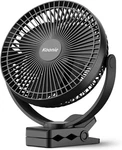 Koonie 10000MAH Clip Rechargeable, 8-INCH Battery Operated Desk Fan, Usb. Fixed Price $41.29.