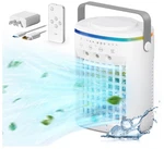 Portable Air Conditioner, Evaporative Cooler, 2-4-8H Timer Auto-off &remote,. Fixed Price $35.00.