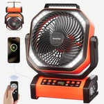 Socool Camping Fan With Light - 20000MAH Rechargeable Battery Remote.... Fixed Price $72.27.