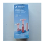 Jisulife LIFE8 Plus Handheld Fan 3-SPEED Rechargeable W/ Flashlight Pink. Fixed Price $23.97.