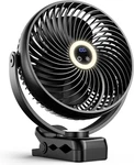 Xasla 10000MAH Portable Clip On Fan, 8 Inch Rechargeable Assorted Colors. Fixed Price $59.99.