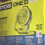 Ryobi PCL850B Whisper Series Hybrid Misting Fan Quiet Portable 18V. Fixed Price $65.00.