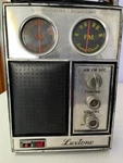 Luxtone Battery Electric Rechargeable Radio Made Hong Kong Leather Casing. Fixed Price $10.00.