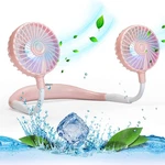 Vagau Portable Neck Fan With Colorful Led Lights, 360 Rotation, Wearable Air .... Fixed Price $26.49.