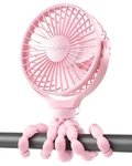 Portable Stroller Personal Rechargeable Usb Fans With Fan, Pink. Fixed Price $26.77.