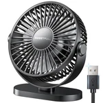 Sweetfull Usb Desk Fan Quiet - 3 Speeds Mini Personal Small, Black. Fixed Price $14.75.
