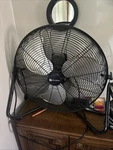 Utilitech 20-IN 120 Volt 3 Speed High Velocity Indoor Black Floor Fan SFC1-500B. Fixed Price $37.99.