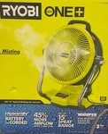 18V Cordless Hybrid Whisper Series 12 In. Misting Cannon Fan (tool Only), Ryobi. Fixed Price $59.99.