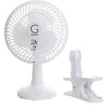 6 In. Convertible Table-top And Clip Fan White. Fixed Price $13.52.