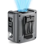 Coldsky Portable Waist Fan, 10000MAH Rechargeabl With Led Display Small, Grey. Fixed Price $26.62.