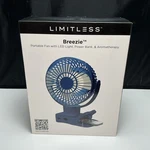 Limitless "breezie" Portable Fan W/led Light, Power Bank, & Aromatherapy. Fixed Price $31.99.