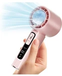 Procci Portable Handheld Fan With Cooling Plate 4000MAH Lcd Display Pink. Fixed Price $21.99.